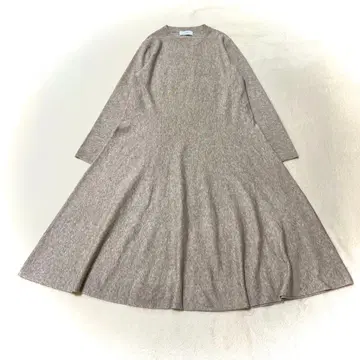 [슬로브 이에나] 롱 플레어 원피스 A라인 워셔블 베이지