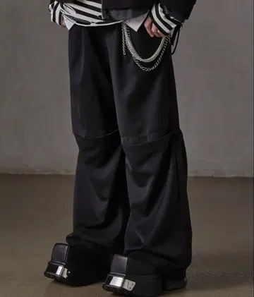 [ GRANCY ] 튤 레이어드 디자인 슬랙스