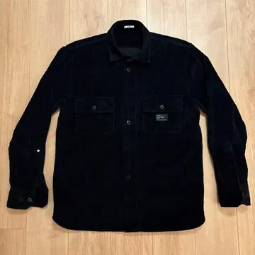 DENHAM 코듀로이 셔츠 블랙