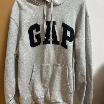 GAP 그레이 후드 부착 후드티