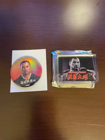 용과 같이 관혼상제전 사에지마 타이거 캔뱃지 아크릴 블록