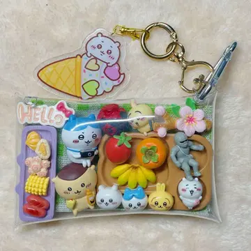 가챠 채워넣은 듯한 파우치 & 캔디 백 키링