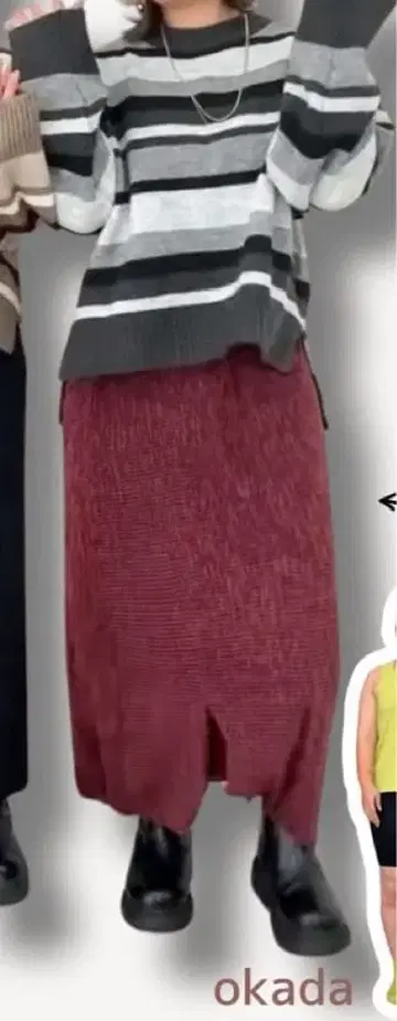 오카다 유리 Sweet Fleur 내로우 스커트 5L