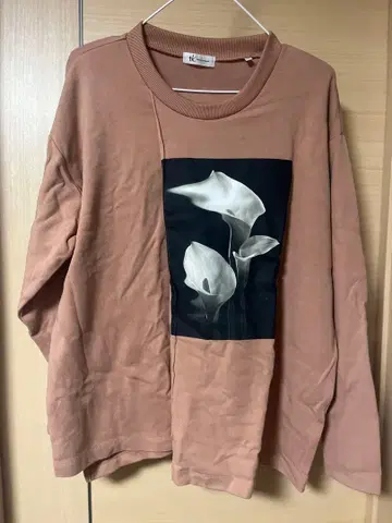 플라워 프린트 롱 슬리브 트레이닝복