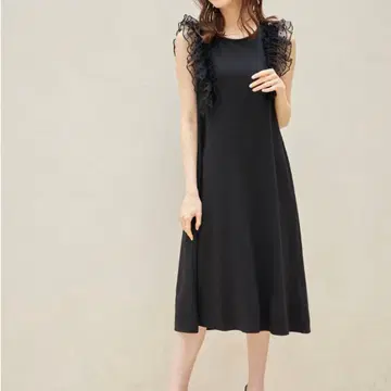 [ 새상품, 택 포함 ] tocco closet 도트 튤 프릴 원피스 M