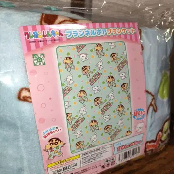 짱구는 못말려(크레용 신짱) 플란넬 보아 담요 [ 블루 ]