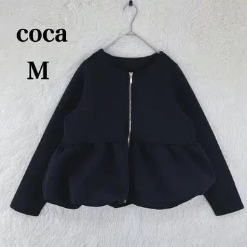 [코카] 긴팔 티셔츠 바운스 맨투맨 벌룬 헴 아우터 M 블랙