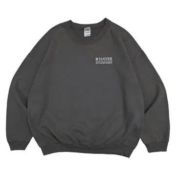 00s 빈티지 맨투맨 미국 기업 로고 차콜 XL