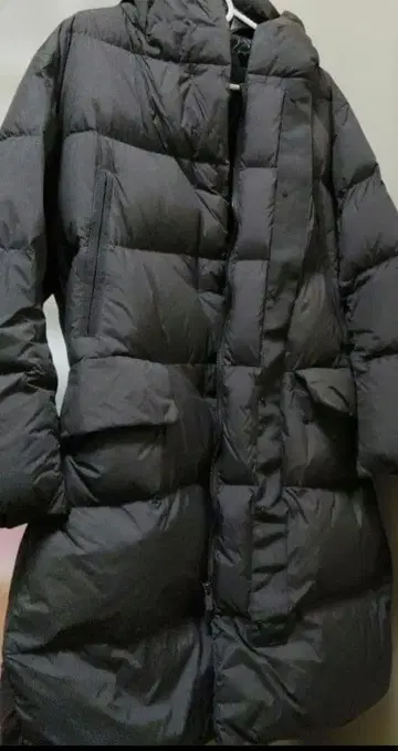 유니클로 다운 브라운