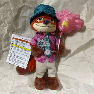 디즈니 리조트 주토피아2 닉 봉제 인형 배지