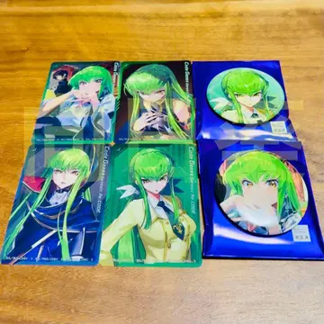 코드기어스 트리빌리지 기어젠 클리어 카드 & 캔뱃지 C.C.