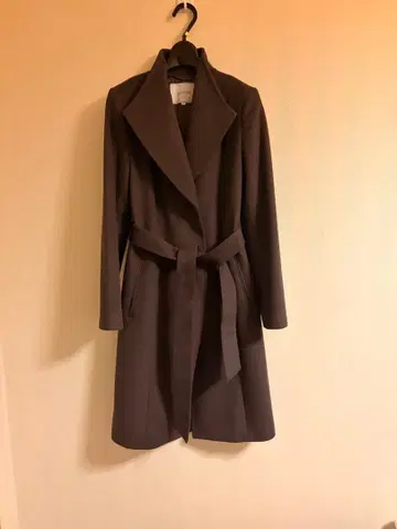 UNTITLED 롱 코트 허리 벨트 포함