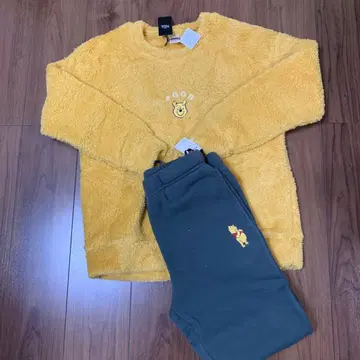 곰돌이 푸 룸웨어 홈웨어 상하의 파자마 맨투맨 속기모 보아