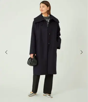 그린 레이블 릴랙싱 멜톤 빅 칼라 코트