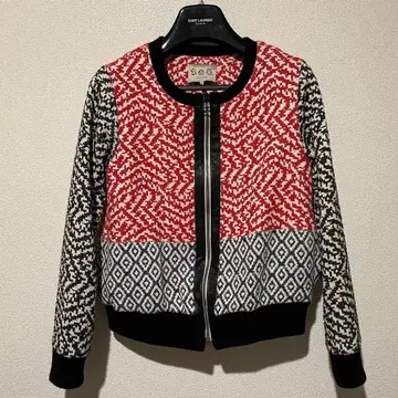 SEA NEW YORK 시 뉴욕 트리코 패턴 블루종 4