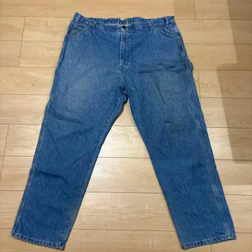 Dickies 90s 라이트 블루 데님 페인터 팬츠 44 x 30