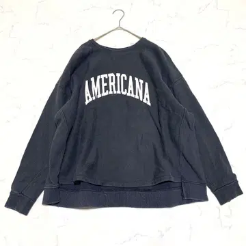 Americana x MICA&DEAL 맨투맨 트레이닝복 그레이 폭넓은