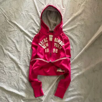 00s 아바클로 y2k archive 핑크 지퍼 후드티 헤이세이 갸루