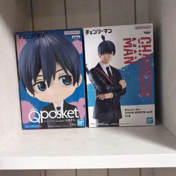 체인소 맨 피규어 세트 Qposket & 하야카와 아키