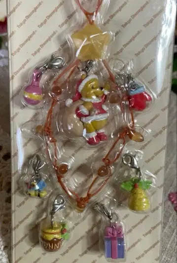 디즈니 리조트 한정 푸우 스트랩 크리스마스