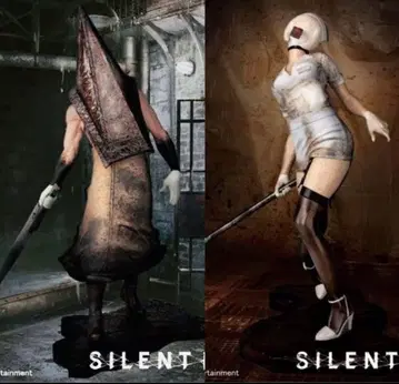 사일런트 힐 2 레드 피라미드 싱 버블 헤드 간호사 피규어 세트