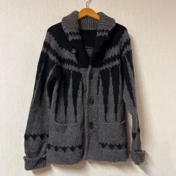 ego tripping 에고트리핑 알파카 혼방 니트 가디건 그레이