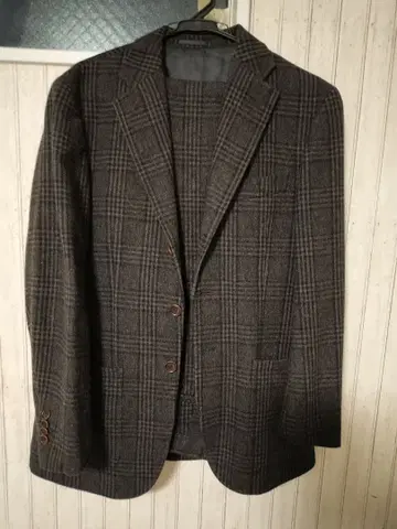 HILTON 체크 무늬 테일러드 자켓 셋업