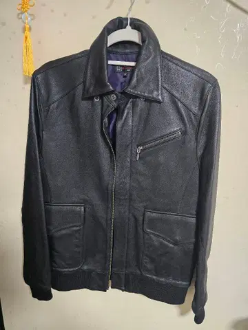 MICHEL KLEIN 가죽 자켓 집업