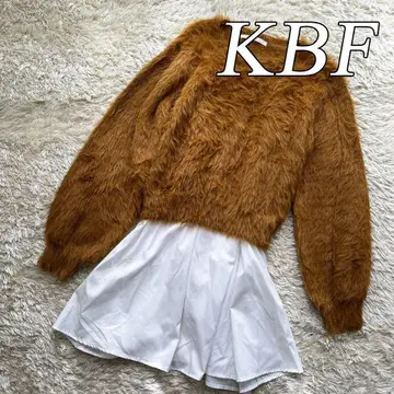 KBF 레이어드 BACK 디자인 니트 페더 도킹 레이스업