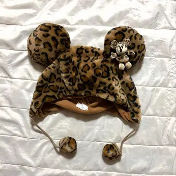 디즈니 팬캡 레오파드 무늬