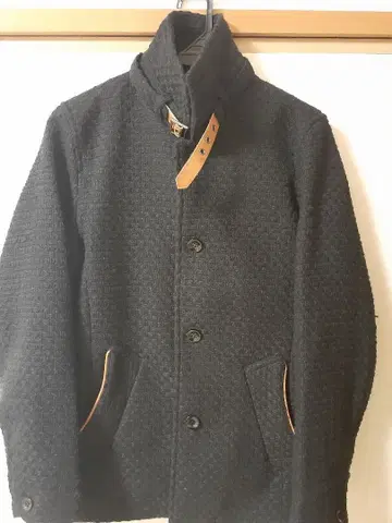 미사용품 블랙 스탠드 카라 자켓 M 사이즈