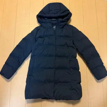 유니클로 심리스 다운 네이비 L 사이즈