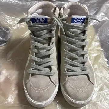 골든구스 하이컷 스니커즈 25cm 화이트