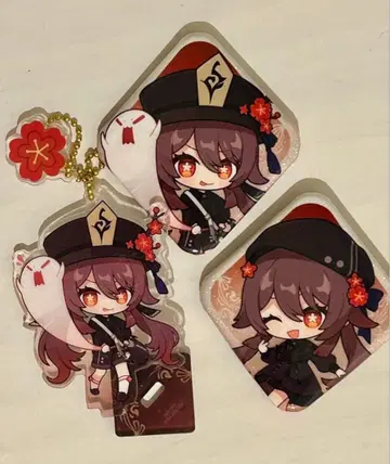 원신 호두 어패럴 혜택 이미지 시리즈 아크릴 키홀더