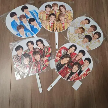 King & Prince 부채 세트