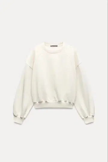 ZARA 베이직 플러시 스웨트 셔츠