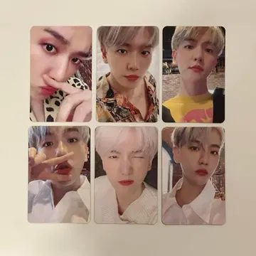 백현 일본 앨범 BAEKHYUN 봉입 트레이딩 카드 6장 세트