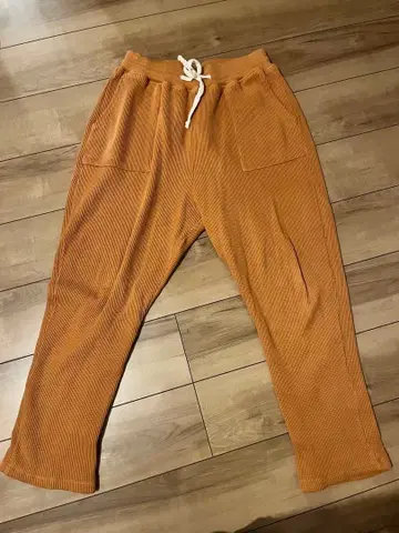 CALUX 캐릭터 머스타드 서멀 스웨트 팬츠 USA M 사이즈