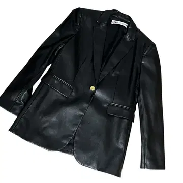 ZARA 페이크 레더 자켓