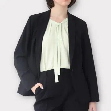 인디비 [M] 고급 쿨 관리 용이 워셔블 노라이닝 테일러드 자켓