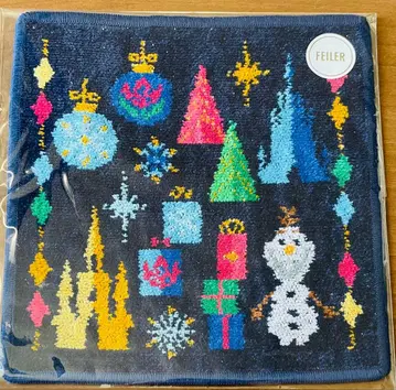 페이러 안나와 눈의 여왕 손수건 올라프 웜허그 네이비