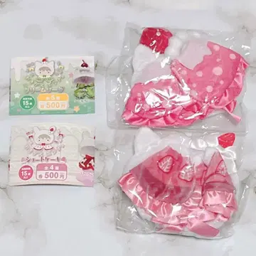 오키가에 판초 크림 소다 숏 케이크 소다 핑크 고양이 딸기 리본