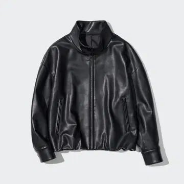 유니클로 코팅 오버 사이즈 블루종 XL 사이즈 UNIQLO 블랙