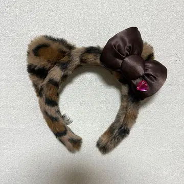 [ USJ ] 헬로키티 레오파드 무늬 머리띠