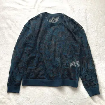 Ameri DEVORER FLOWER SHEER TOP 시어 니트 시어