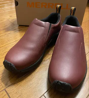 [새상품] MERRELL 정글 모크 가죽 26cm 다크 브라운