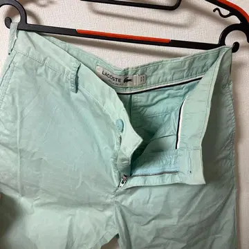 LACOSTE 민트 그린 팬츠 FR 38