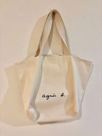아네스 베 아이보리 토트백