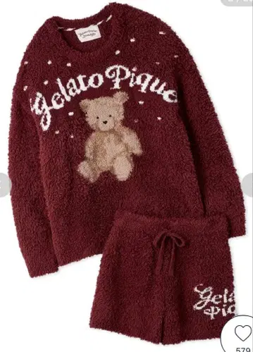 gelato pique 스노우 베어 상하의 세트