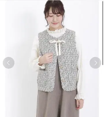 꽃무늬 리버서블 충전솜 베스트